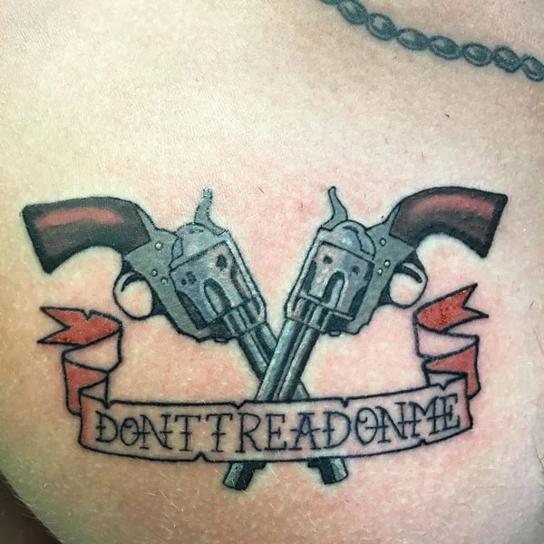 Don't tread on me tattoo 22