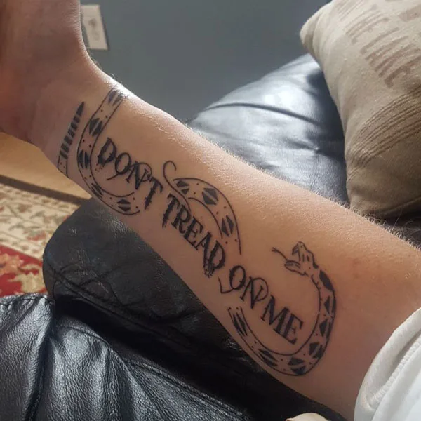 Don't tread on me tattoo 24