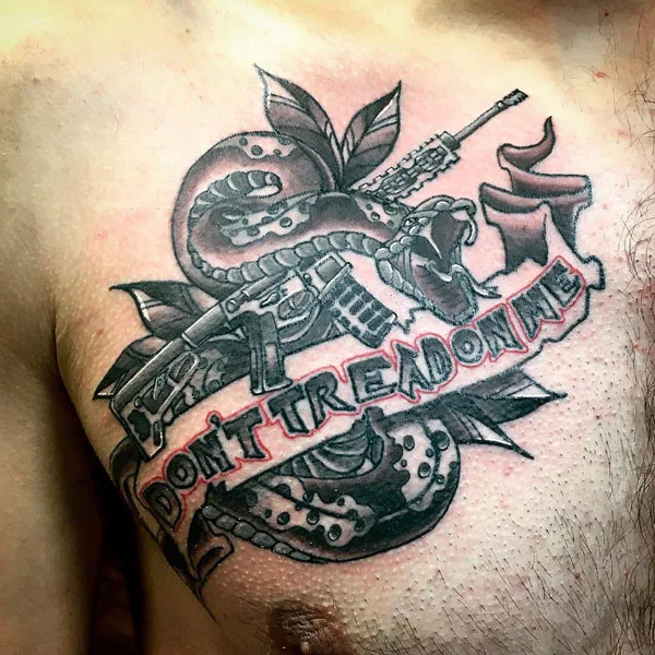 Don't tread on me tattoo 31