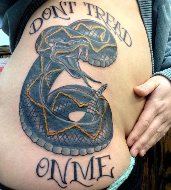 Don't tread on me tattoo 35