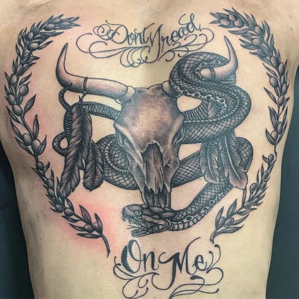Don't tread on me tattoo 43