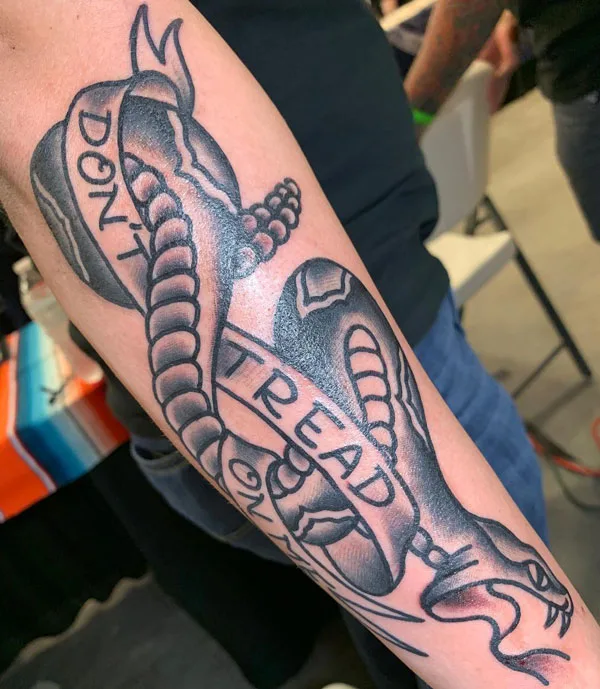 Don't tread on me tattoo 48