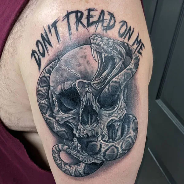 Don't tread on me tattoo 49