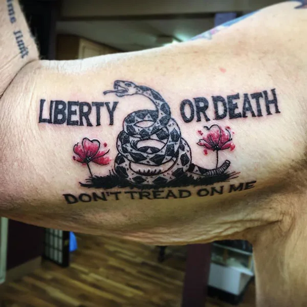 Don't tread on me tattoo 50