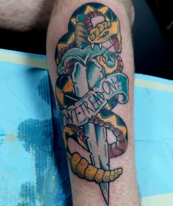 Don't tread on me tattoo 53