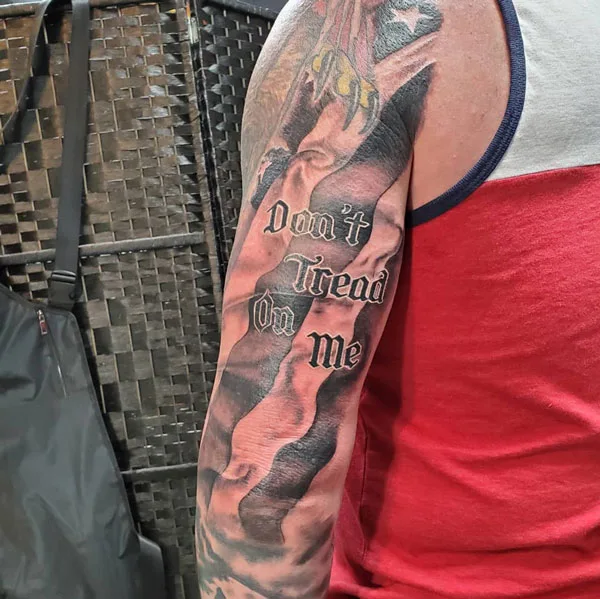 Don't tread on me tattoo 56