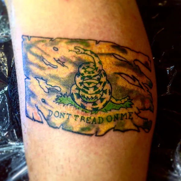 Don't tread on me tattoo 58