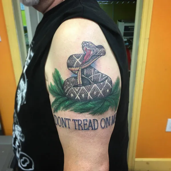 Don't tread on me tattoo 60