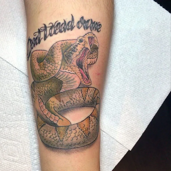 Don't tread on me tattoo 65