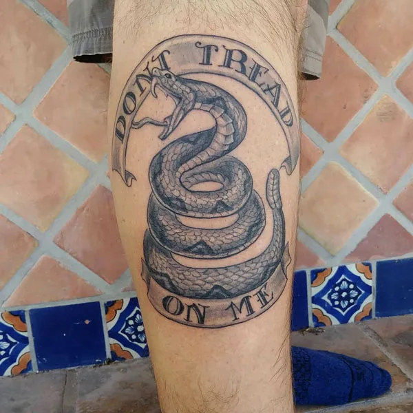 Don't tread on me tattoo 67