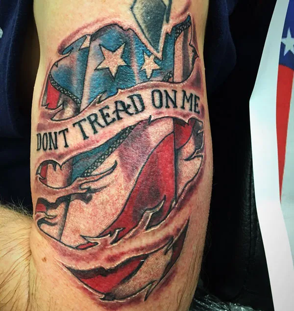 Don't tread on me tattoo 71