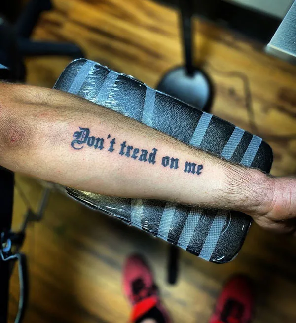 Don't tread on me tattoo 77