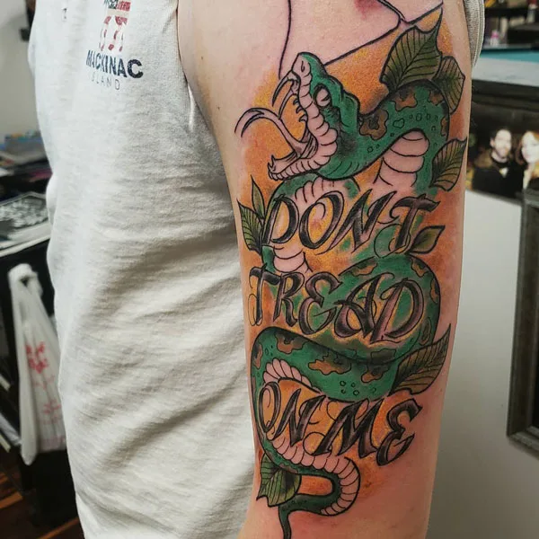 Don't tread on me tattoo 81