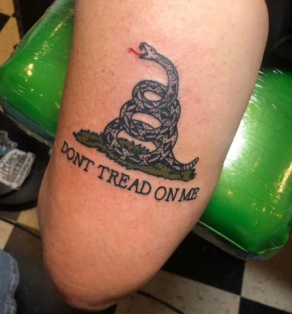 Don't tread on me tattoo 83
