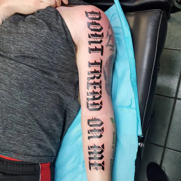 Don't tread on me tattoo 85