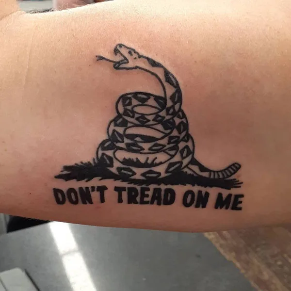 Don't tread on me tattoo 86