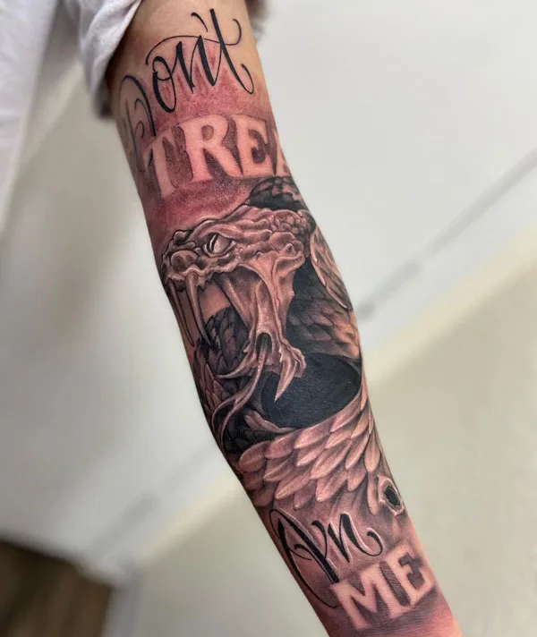 Don't tread on me tattoo 87