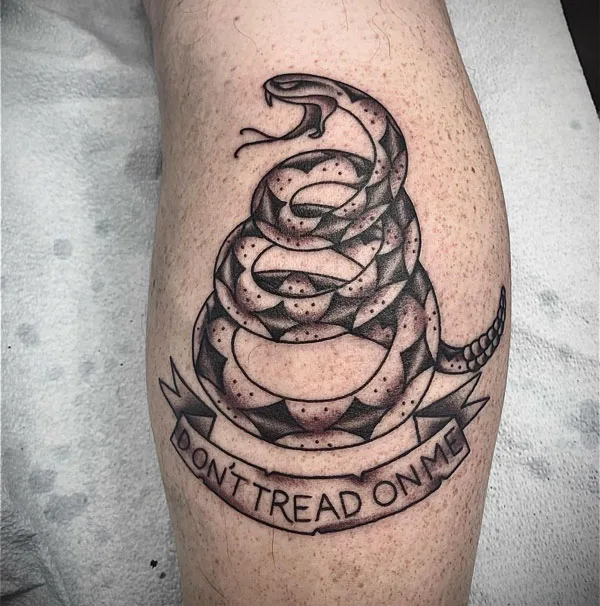 Don't tread on me tattoo 93