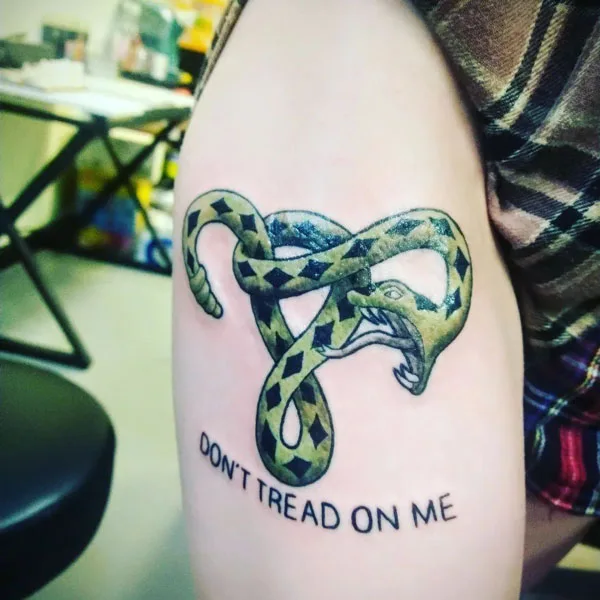 Don't tread on me tattoo 99