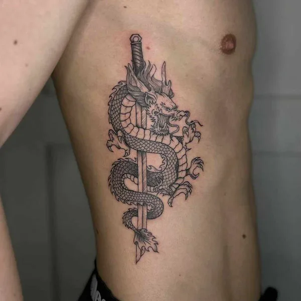 Dragon Rib Tattoo 2