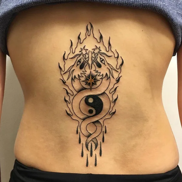 Dragon Yin Yang Tattoo 2