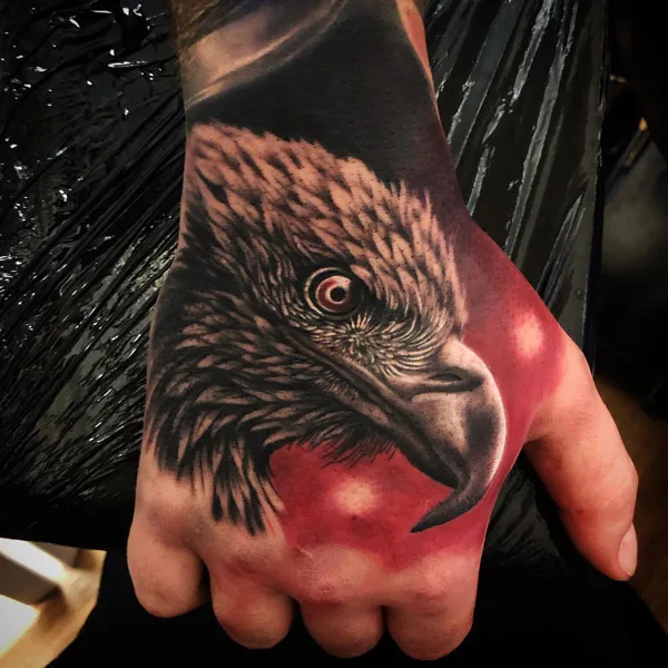 Eagle Tattoo on the Hand 2