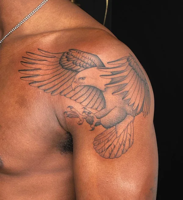Eagle Tattoo on the Shoulder 2