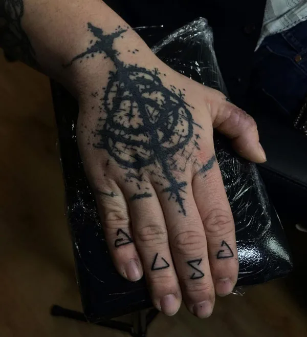 Elden Ring Tattoo on Hand 2