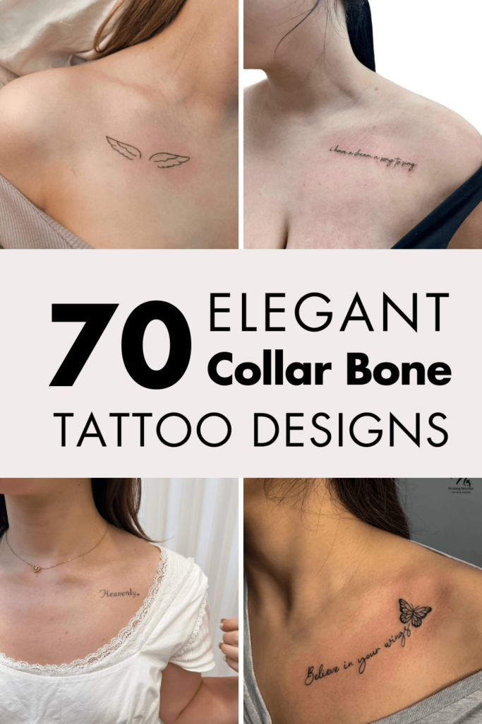 Elegant collar bone tattoo designs for lasting impressions timeless beauty