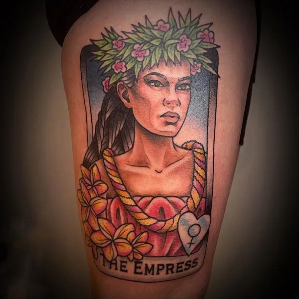 Empress Tarot Card Tattoo 1