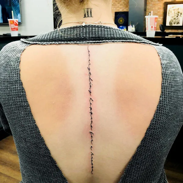 Everything happens for a reason tattoo 3