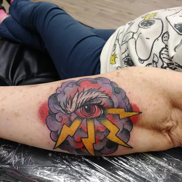 Eye Cloud Tattoo 1