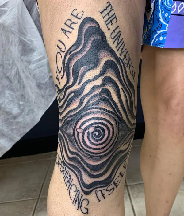 Eyeball Knee Tattoo 2