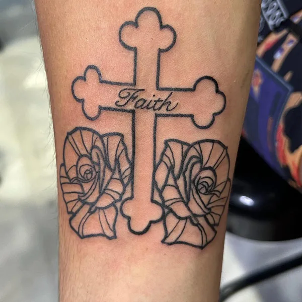 Faith Cross Tattoo 1