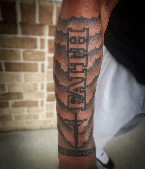 Faith Cross Tattoo 2