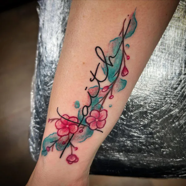 Faith Forearm Tattoo 1
