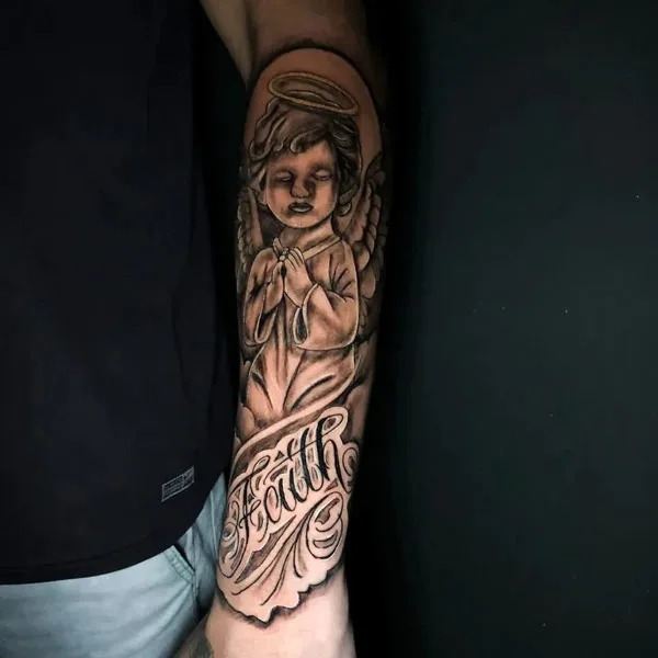 Faith Forearm Tattoo 2