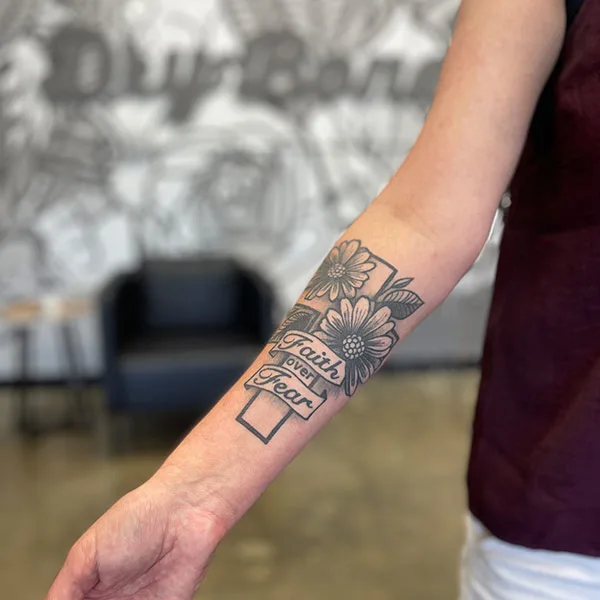 Faith Over Fear Tattoo 3
