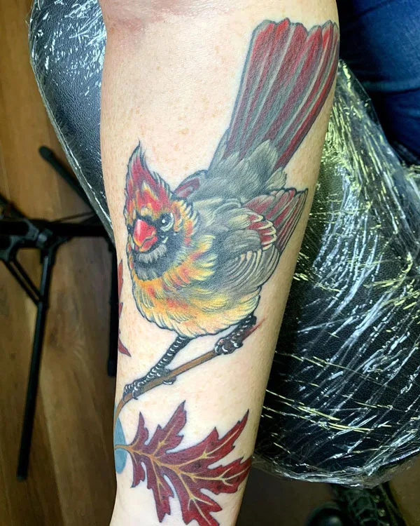 Fall Leaf Tattoo 2
