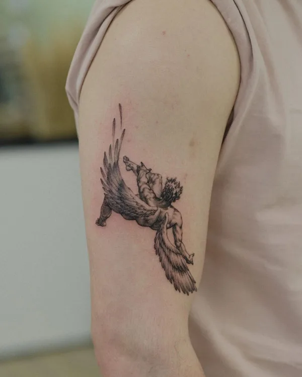 Fall of Icarus Tattoo 1