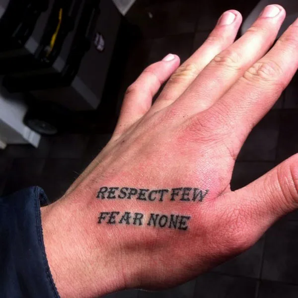Fear None Tattoo 32