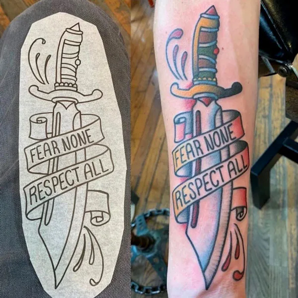 Fear None Tattoo 37