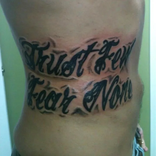 Fear None Tattoo 42