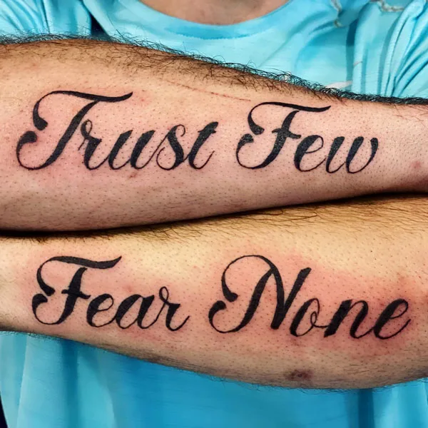 Fear None Tattoo 44