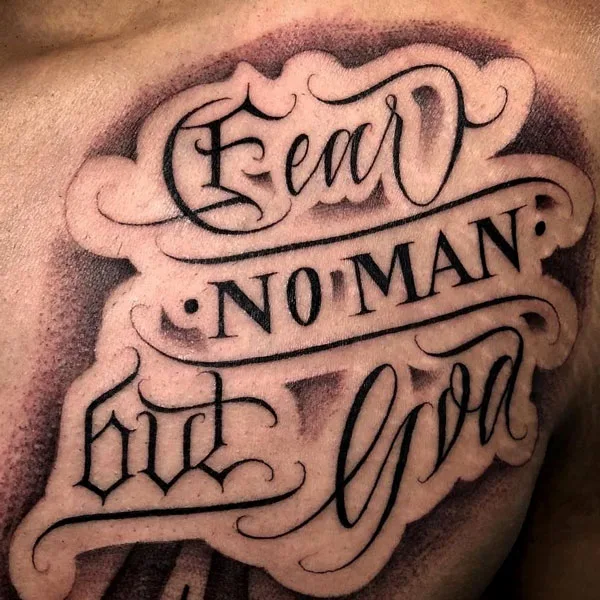 Fear None Tattoo 48