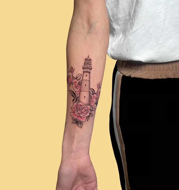 Feminine Lighthouse Tattoo 2