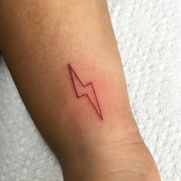 Flash lightning bolt tattoo