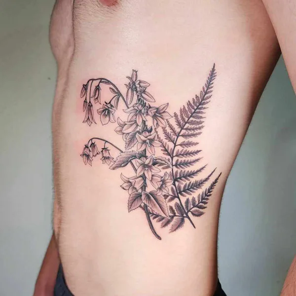 Floral Rib Tattoo 2