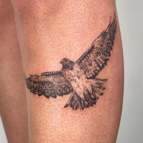 Flying Hawk Tattoo 2