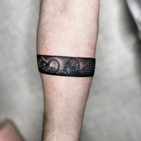 Forearm Band Tattoo